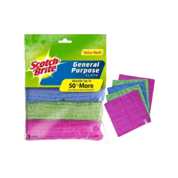 3M Scotch-Brite General Purpose Cloths + Scrub Dots Non Scratch