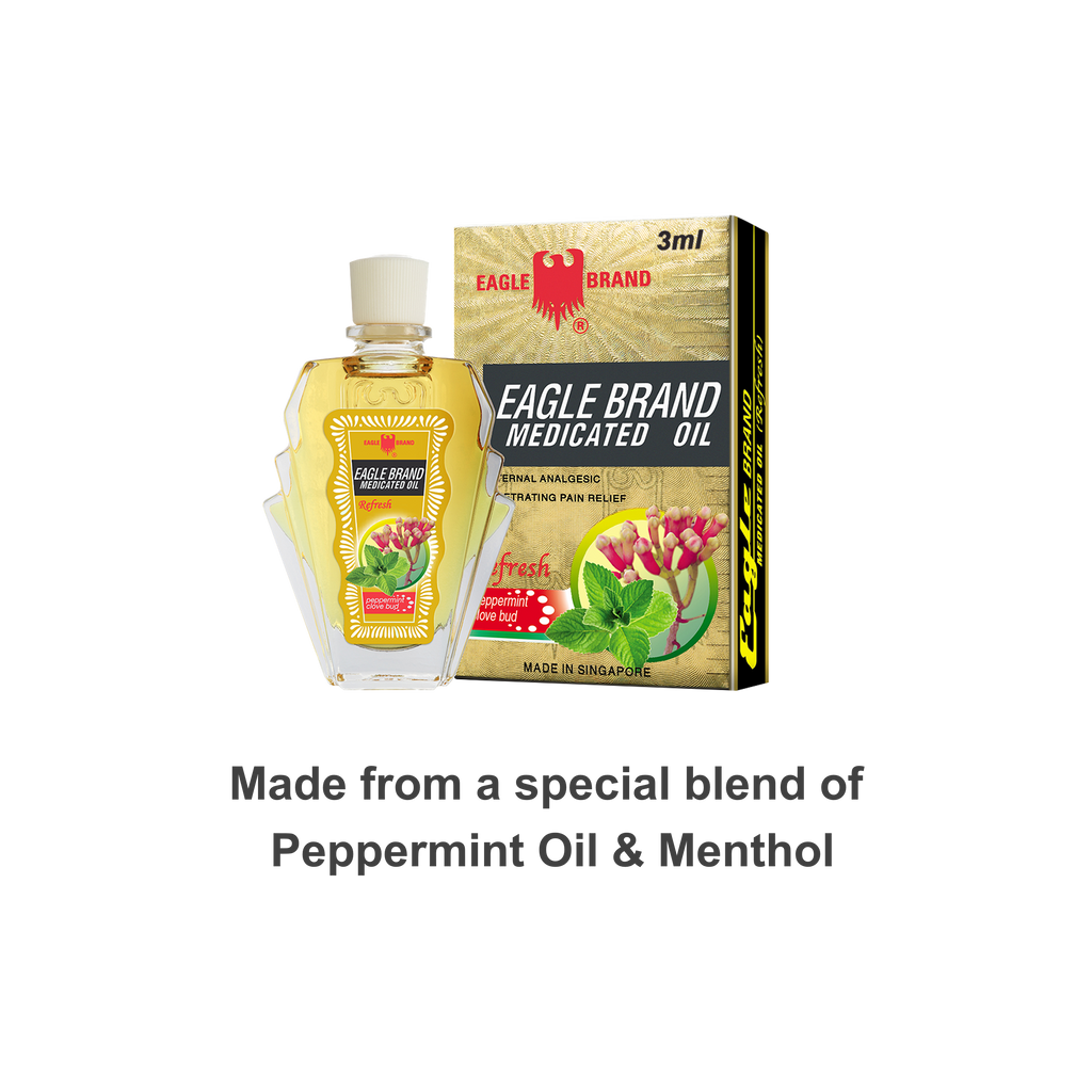 Eagle Brand Refresh Medicated Oil 3ml (Bundle of 12)