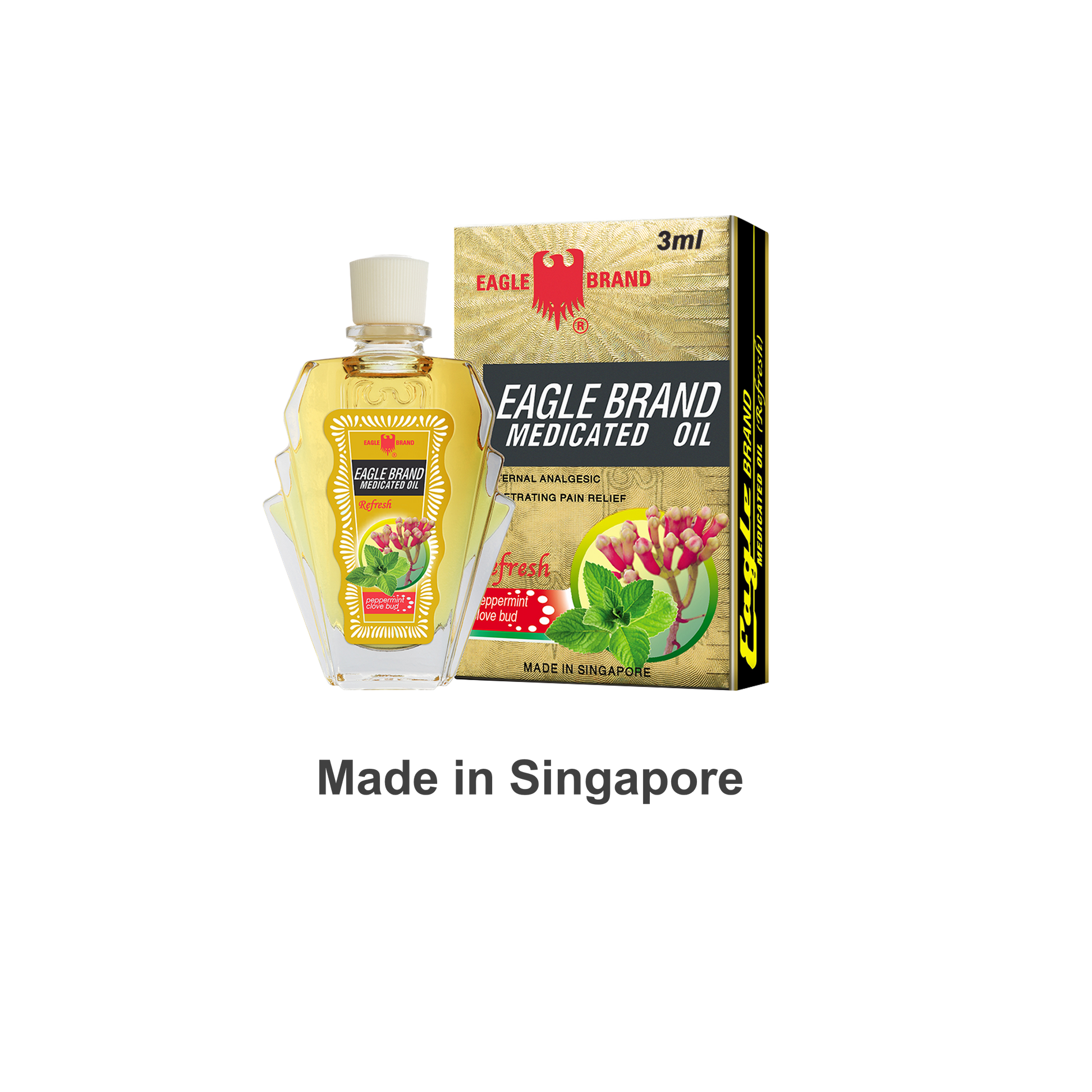 Eagle Brand Refresh Medicated Oil 3ml (Bundle of 12)