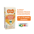 SJORA Mango Peach Reduced Sugar Concentrate - 1L