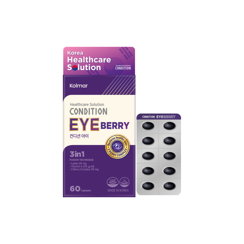 Condition Eye Berry 60caps, Eye Health Supplement, Enhance Eye Vision, Lutein