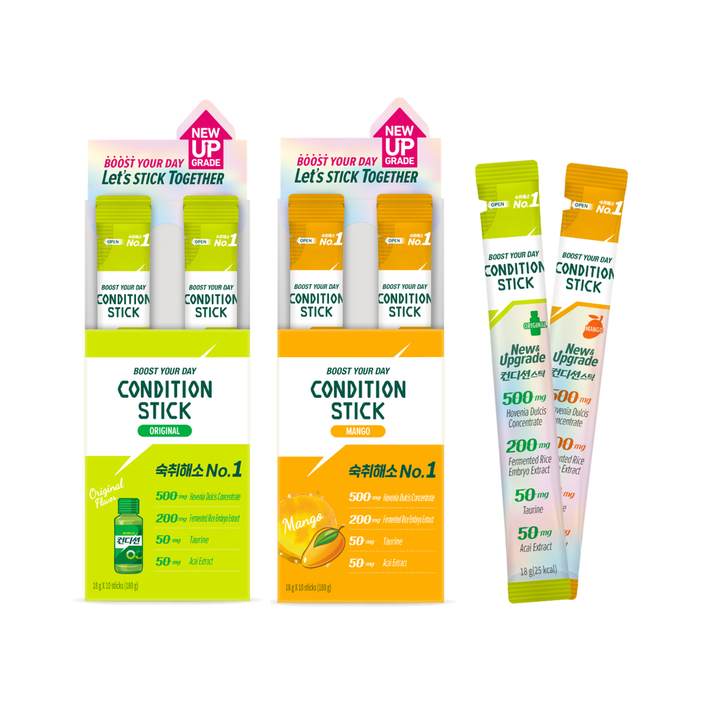 [Bundle of 2] Condition Hangover and Vitality Jelly Stick 10s, Hangover Relief, Liver Detox