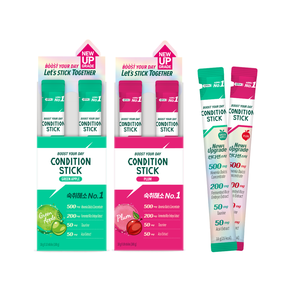 [Bundle of 2] Condition Hangover and Vitality Jelly Stick 10s, Hangover Relief, Liver Detox