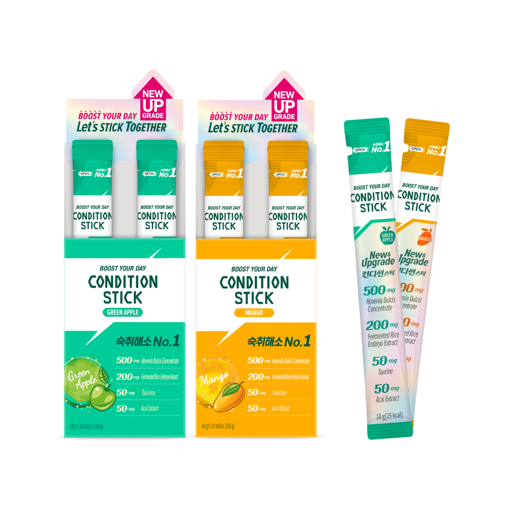 [Bundle of 2] Condition Hangover and Vitality Jelly Stick 10s, Hangover Relief, Liver Detox