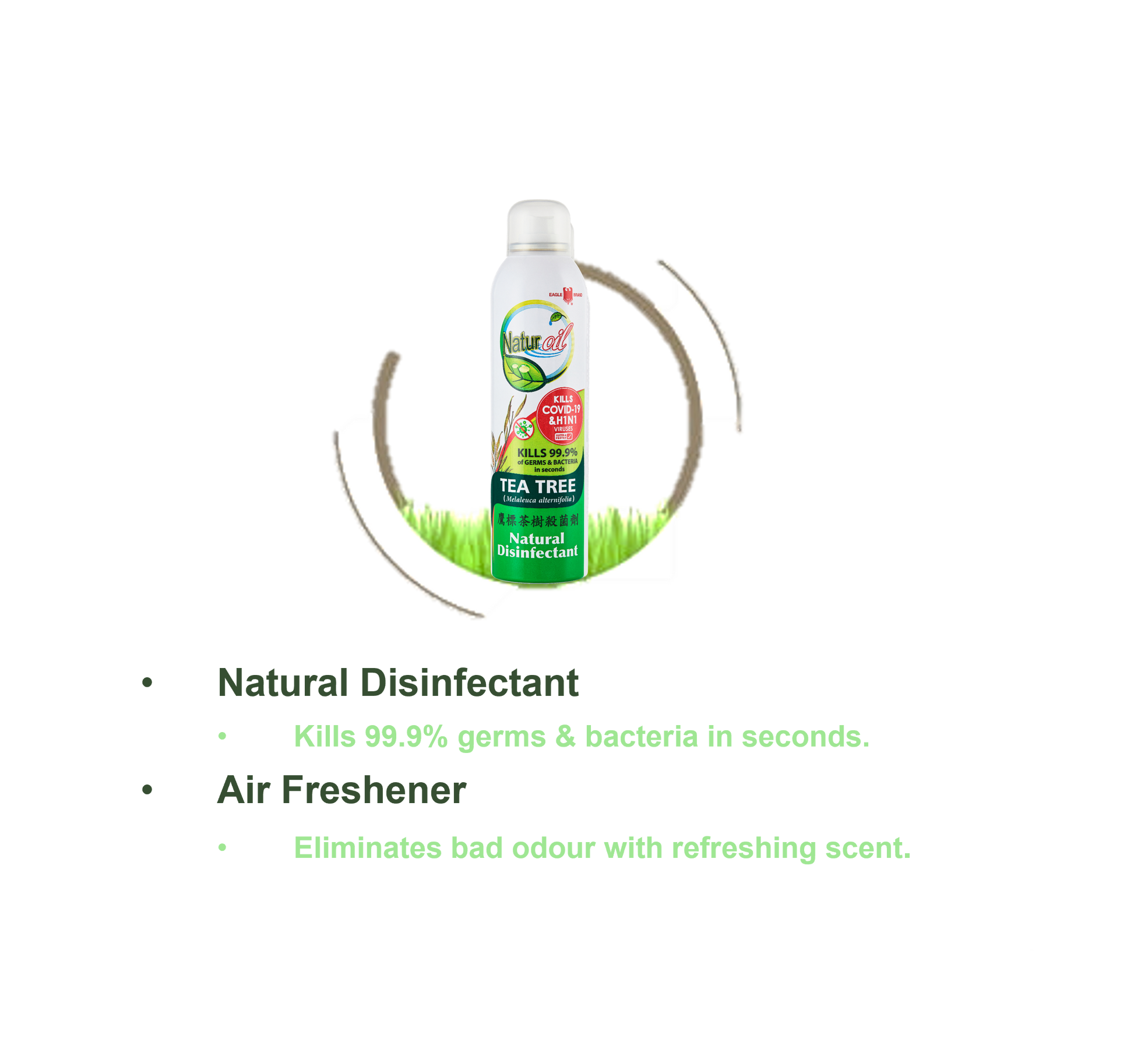 Eagle Brand Naturoil Tea Tree Disinfectant Spray 280ml
