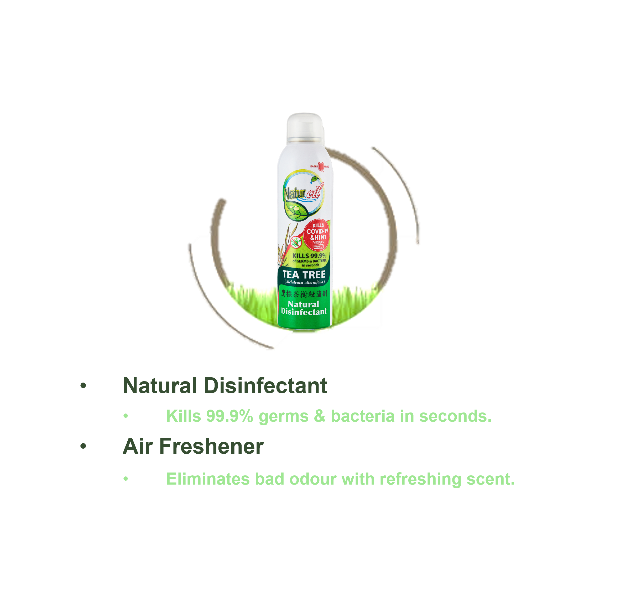 Eagle Brand Naturoil Tea Tree Disinfectant Spray 280ml