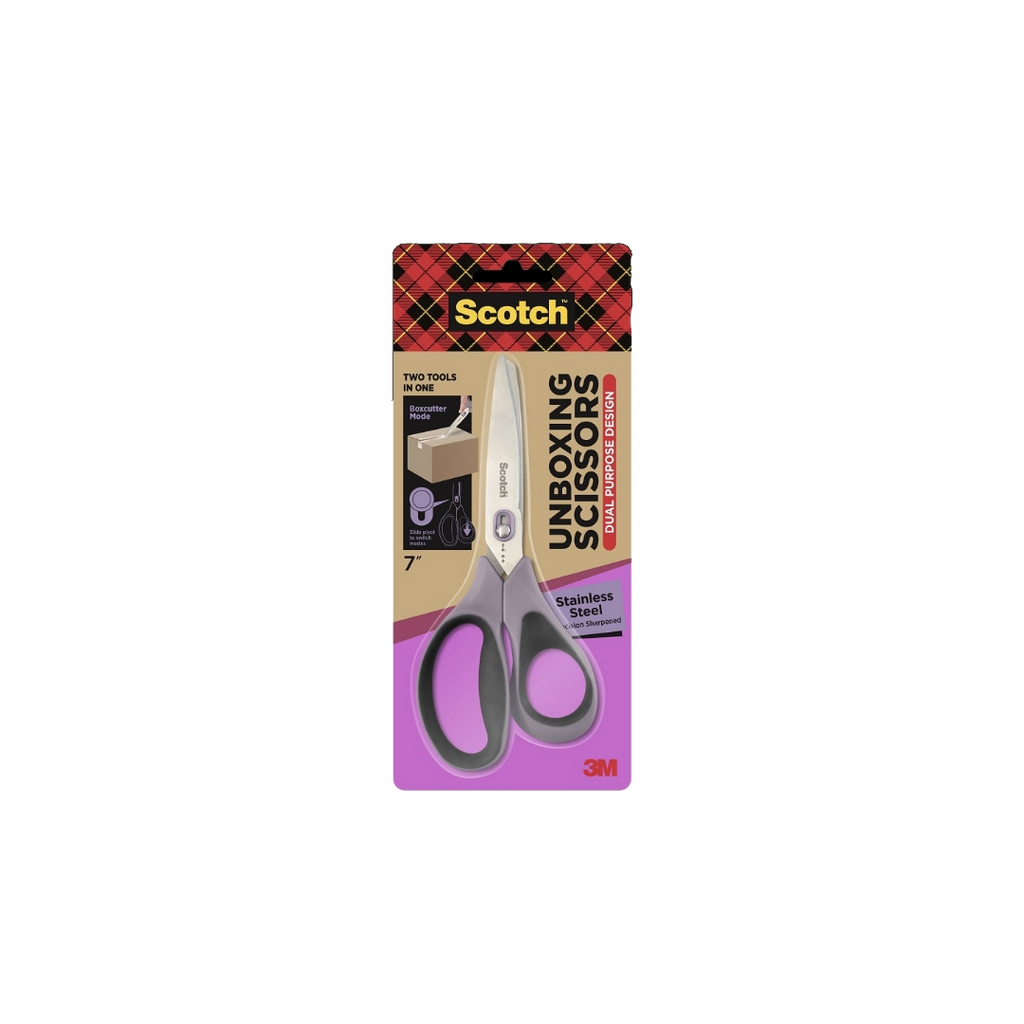 3M Scotch Unboxing Scissors Dual Purpose Design