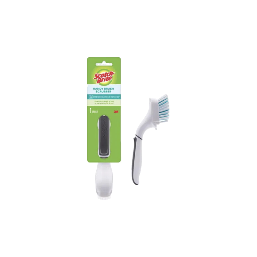 3M™ Scotch-Brite® Handy Brush Scrubber, Nylon Bristles, 1 pc/pack, For cleaning kitchen counters, sinks