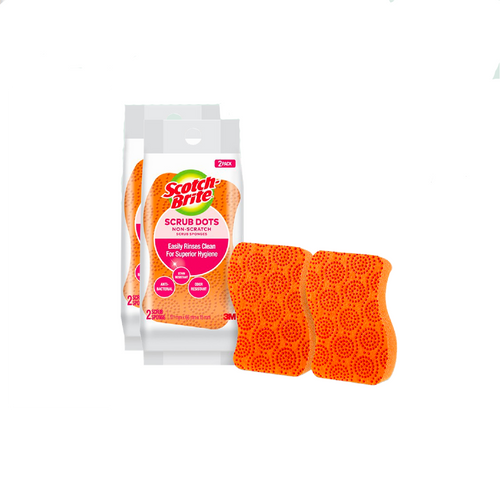 3M Scotch-Brite Scrub Dots Non Scratch Scrub Sponges