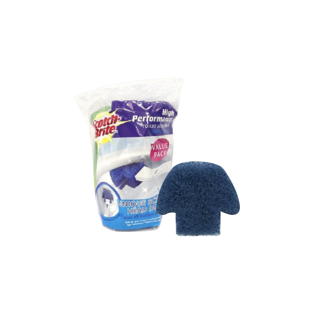 3M™ Scotch-Brite® High Performance Toilet Scrubber Refill Pack, Non Scratch, 5 pcs/pack, For cleaning toilet bowl