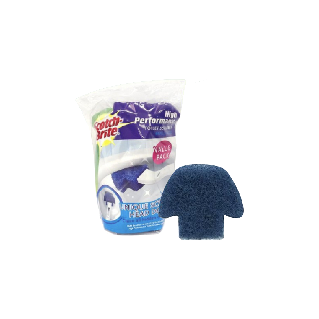 3M™ Scotch-Brite® High Performance Toilet Scrubber Refill Pack, Non Scratch, 5 pcs/pack, For cleaning toilet bowl
