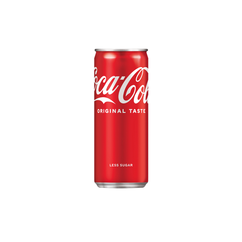 COCA COLA Original Less Sugar Can 24x320ml