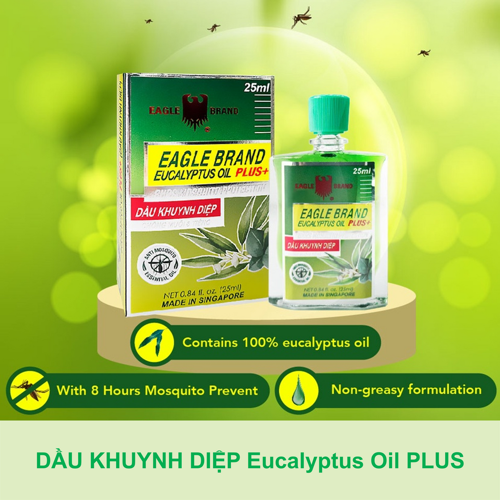 Eagle Brand DẦU KHUYNH DIỆP Eucalyptus Oil PLUS 25ml