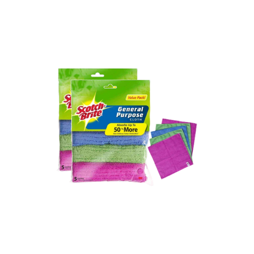 3M Scotch-Brite General Purpose Cloths + Scrub Dots Non Scratch