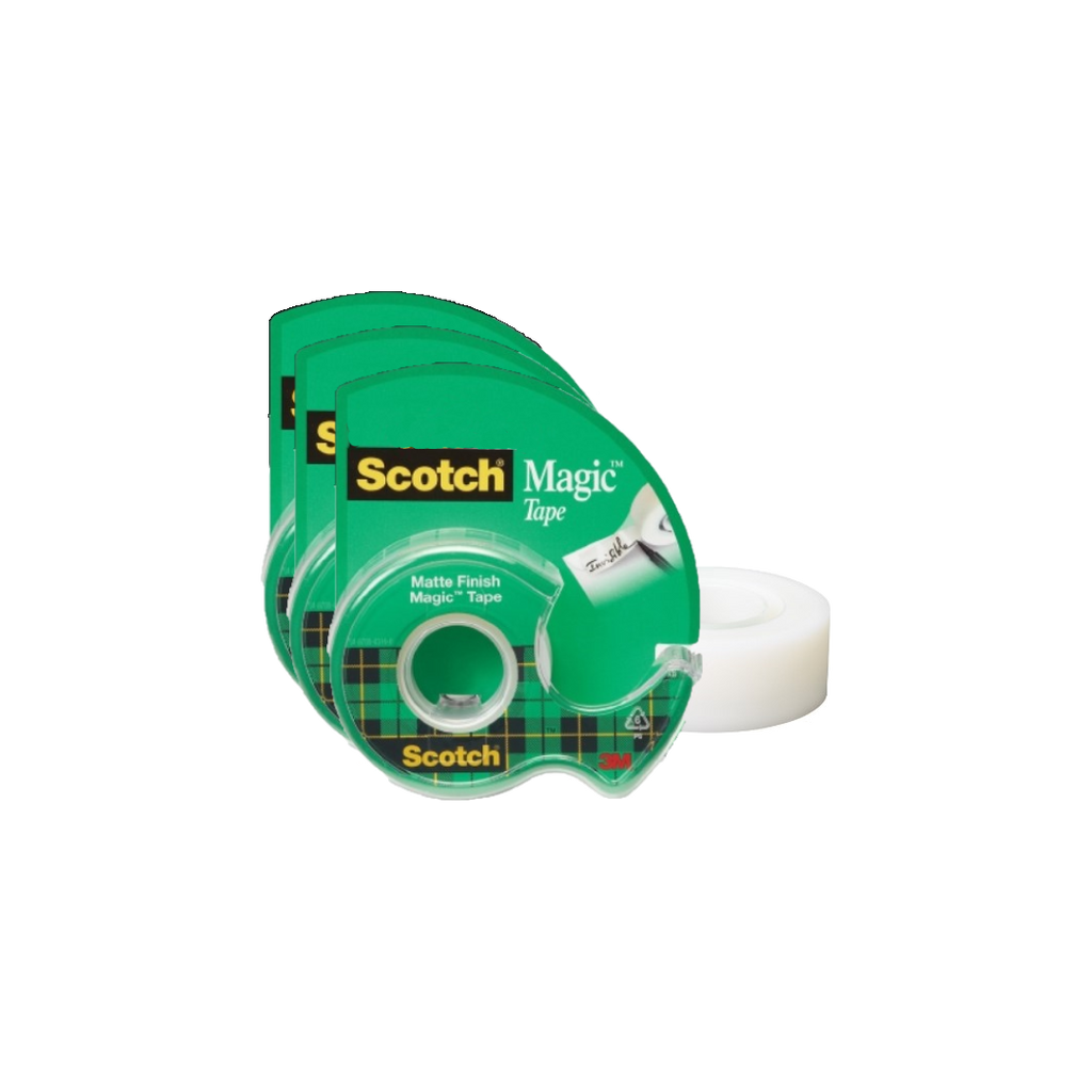 3M™ Scotch® Magic Transparent Tape with Dispenser 105 3/4 x 300 in, Home Offices, School, Arts, Crafts