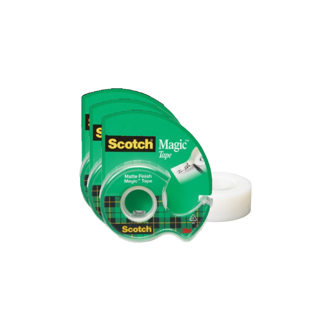 3M™ Scotch® Magic Transparent Tape with Dispenser 105 3/4 x 300 in, Home Offices, School, Arts, Crafts