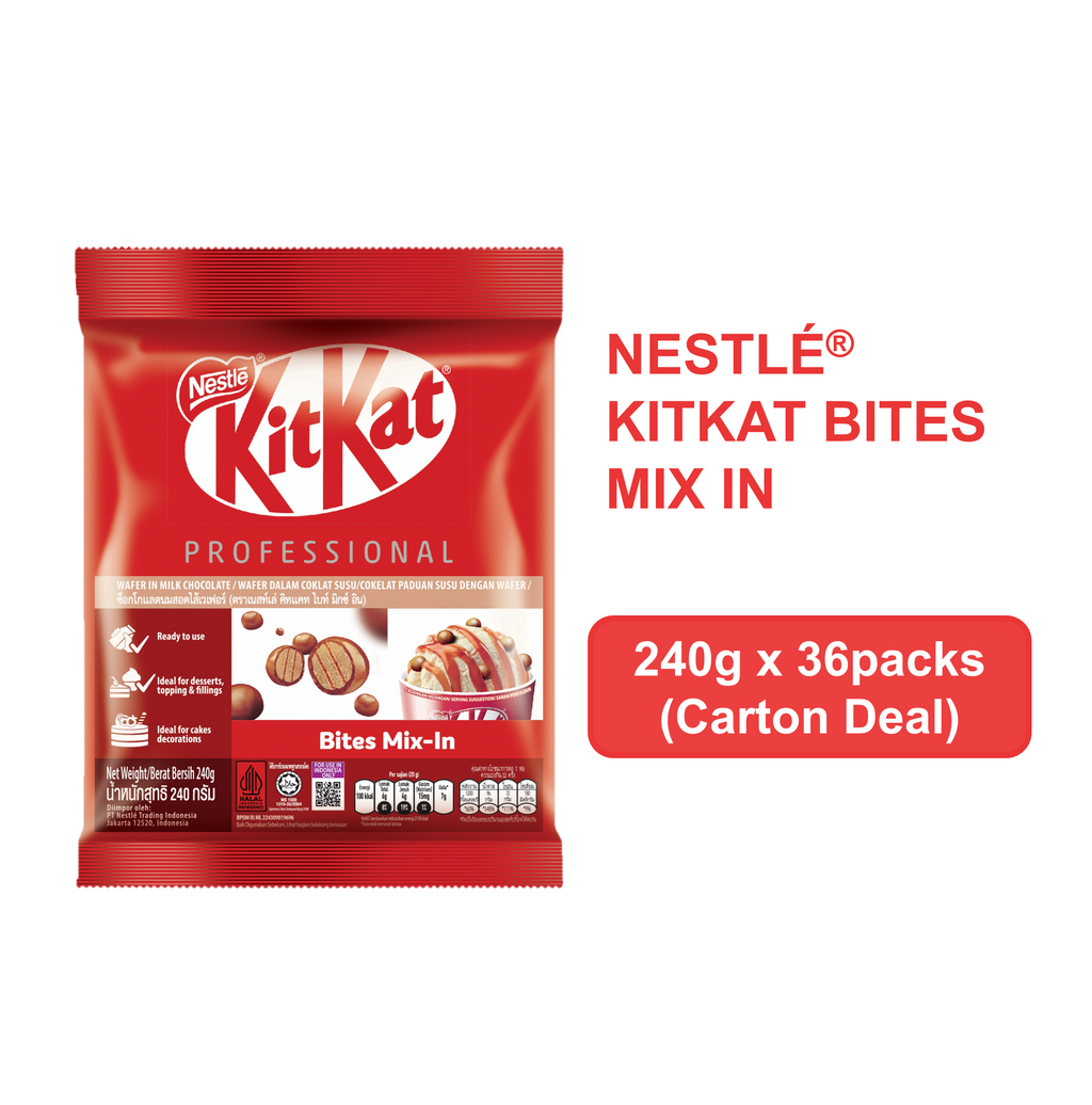 [PREORDER] NESTLE KITKAT® Bites Mix-In - 240g x 36 Packs (Carton)