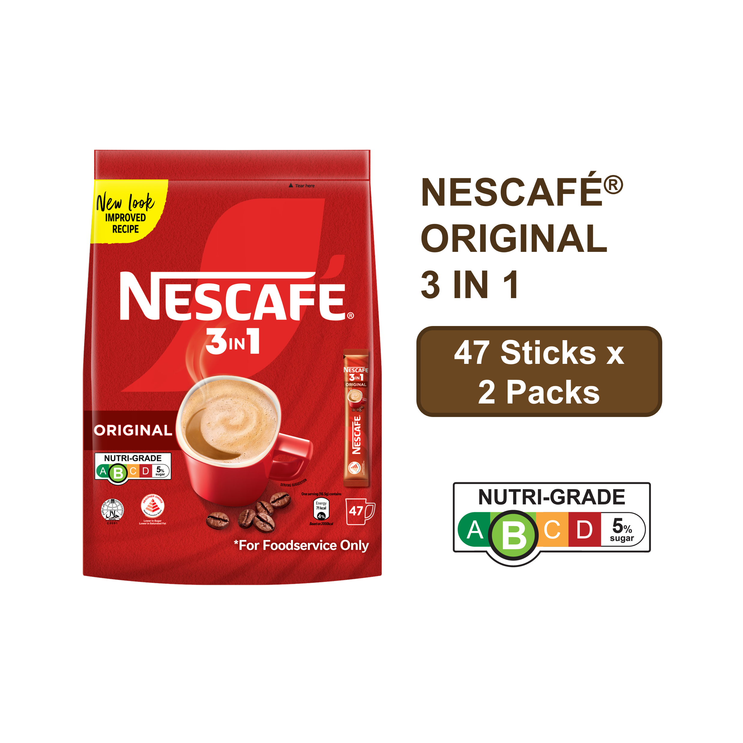 NESCAFE 3-in-1 Original - 16.5g x 47sticks