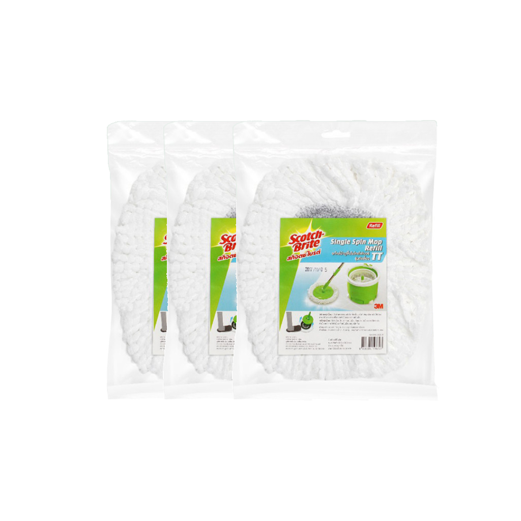 3M Scotch-Brite Single Spin Mop Bucket Set Refills