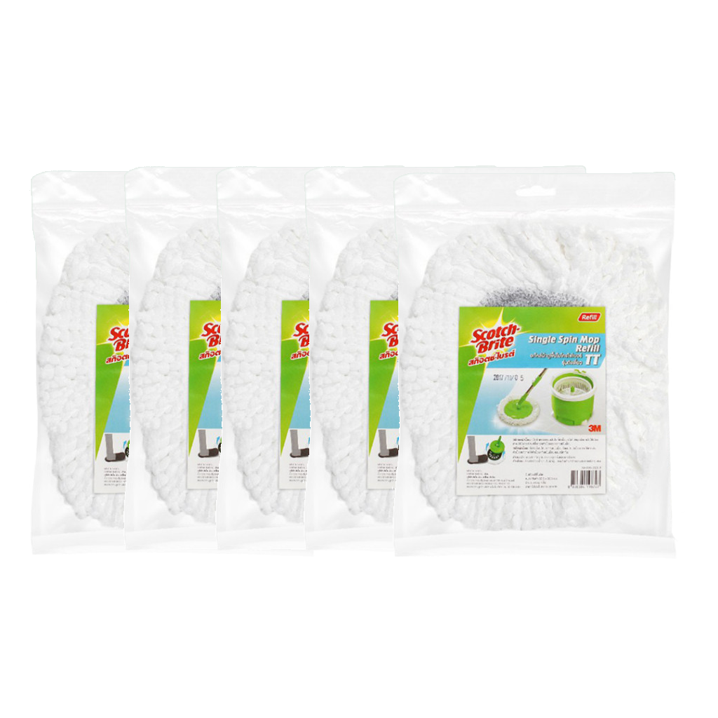 3M Scotch-Brite Single Spin Mop Bucket Set Refills