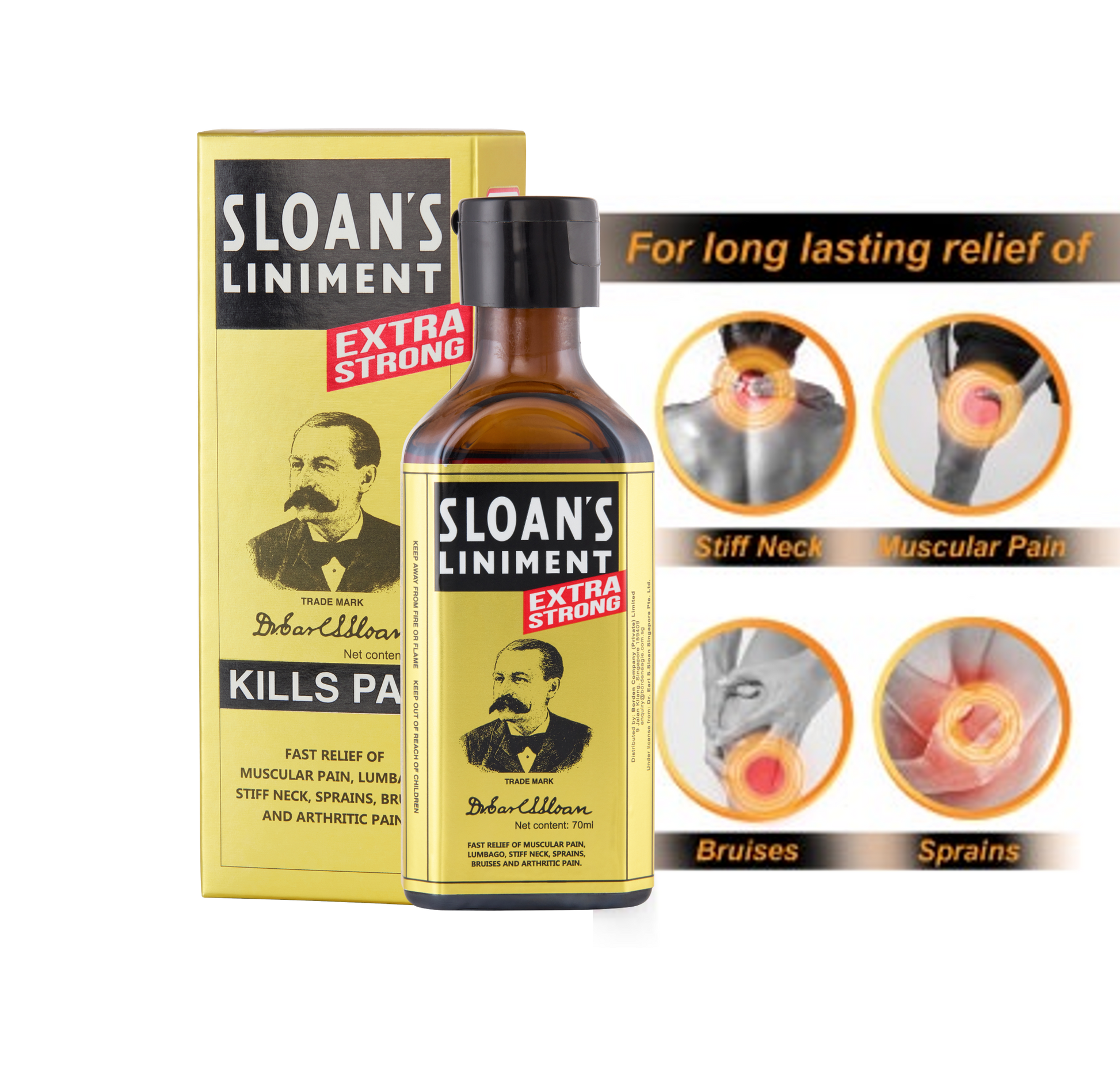 Sloan's Liniment Massage Oil 70ml (Extra Strong)