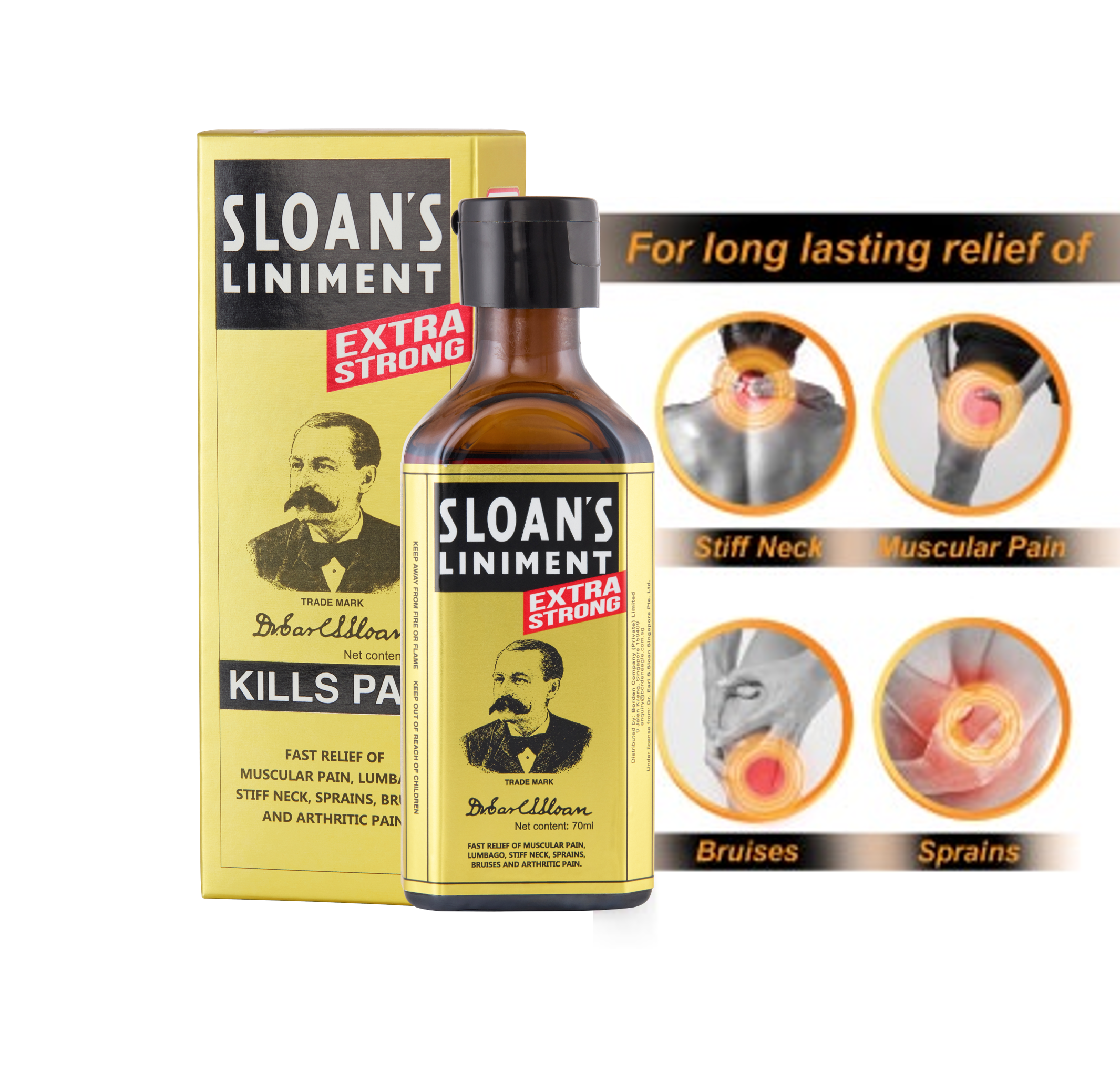 Sloan's Liniment Massage Oil 70ml (Extra Strong)